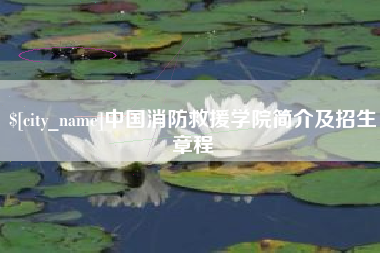 伊犁哈萨克中国消防救援学院简介及招生章程