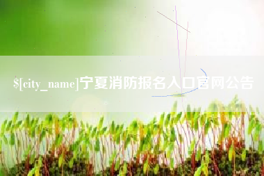 伊犁哈萨克宁夏消防报名入口官网公告