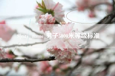 伊犁哈萨克男子5000米等级标准