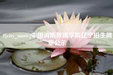 伊犁哈萨克中国消防救援学院辽宁招生简章公示