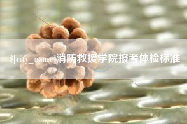 伊犁哈萨克消防救援学院报考体检标准