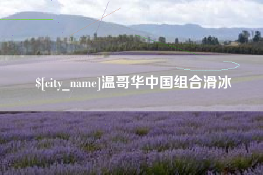 伊犁哈萨克温哥华中国组合滑冰