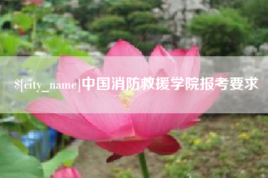伊犁哈萨克中国消防救援学院报考要求