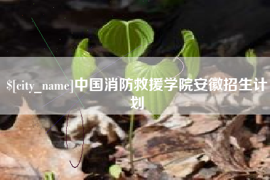 伊犁哈萨克中国消防救援学院安徽招生计划