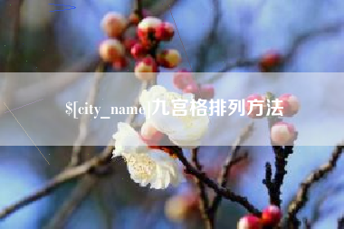伊犁哈萨克九宫格排列方法