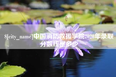 伊犁哈萨克中国消防救援学院2020年录取分数线是多少
