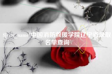 伊犁哈萨克中国消防救援学院辽宁省录取名单查询