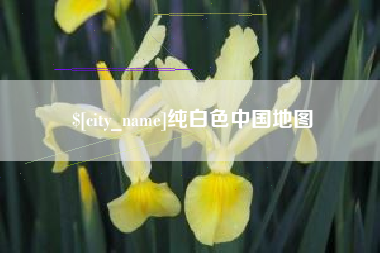 伊犁哈萨克纯白色中国地图