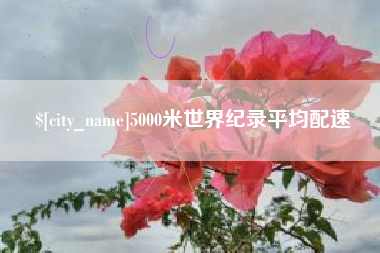伊犁哈萨克5000米世界纪录平均配速