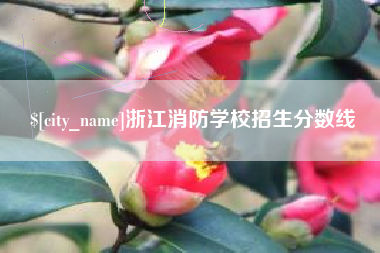 伊犁哈萨克浙江消防学校招生分数线