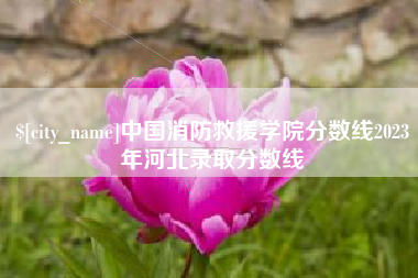 伊犁哈萨克中国消防救援学院分数线2023年河北录取分数线