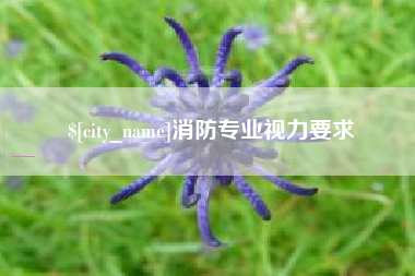 伊犁哈萨克消防专业视力要求