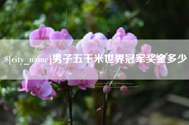 伊犁哈萨克男子五千米世界冠军奖金多少