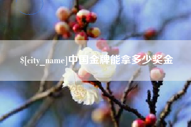 伊犁哈萨克中国金牌能拿多少奖金