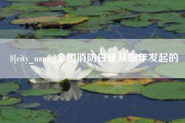 伊犁哈萨克全国消防日是从哪年发起的