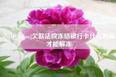 伊犁哈萨克欠款法院冻结银行卡什么时候才能解冻
