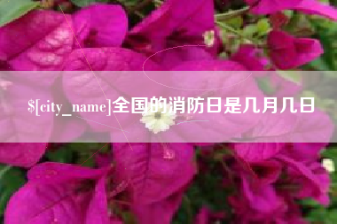 伊犁哈萨克全国的消防日是几月几日