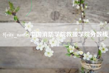 伊犁哈萨克中国消防学院救援学院分数线