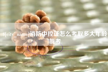 伊犁哈萨克消防中控证怎么考取多大年龄能考